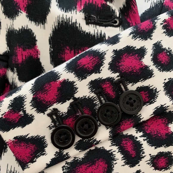 Michael Michael Kors leopard print tuxedo blazer - Picture 7 of 7